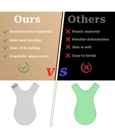 Reusable Metal Y Eyelash Comb - Lash Lift Tools & Eyelash Extension Brush | Stainless Steel Eyelash Separator for Perfect Eye Makeup - Buy Online on GoSupps.com