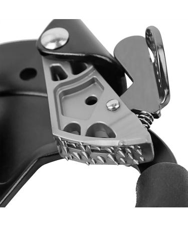 AOKWIT Climbing Ascender Right Hand Black - Aviation Light Alloy Rappelling Belay Gear for Rock Climbing, Tree Arborist, SRT Climbing - Handle Clamp Included - Buy Online on GoSupps.com