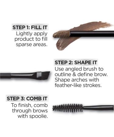 L'Oreal Paris Unbelieva-Brow Tinted Waterproof Brow Gel in Dark Brunette - 575 - Buy Online on GoSupps.com