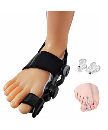 Bunion Corrector with Toe Spacers Toe Separators Bunion Corrector for Women Big Toe Adjustable Big Toe Straightener Toe Corrector for Bunion Fix Bunion Relief Toe Separators for Women