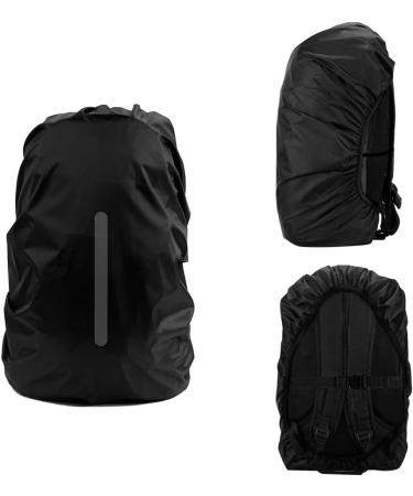 LAMA 2 Pack Waterproof Backpack Rain Cover - Reflective Rucksack Protector for Outdoor Activities | Black Medium - Buy Online on GoSupps.com