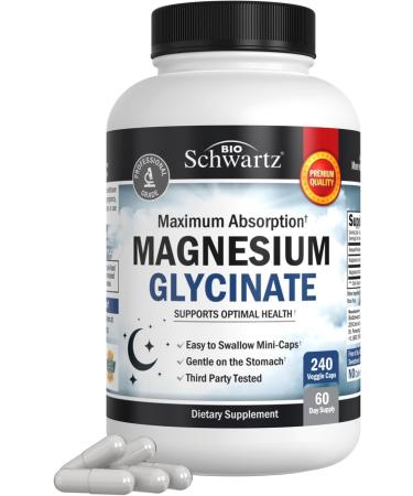 BioSchwartz High Absorption Magnesium Glycinate 500mg Capsules (2 Month Supply) Plus Vitamin B Complex with Vitamin C (2 Month Supply) - Buy Online on GoSupps.com
