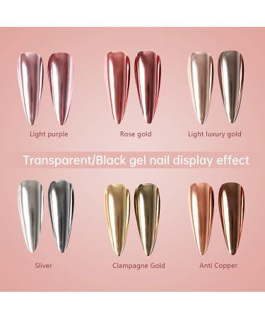 Hermosas uñas 💅🏾 rosa espejo | Pink chrome nails, Metallic nails, Chrome  nail polish