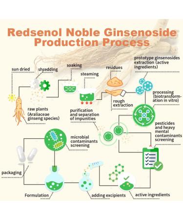 REDSENOL DAG Sublingual Pills-High-Potency Ginseng Extract - for Fast Absorption - Proprietary Formula with 8 Rare Ginsenosides Rk1 Rh3 Rk2-480 Pills - Buy Online on GoSupps.com