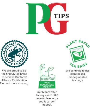 PG Tips Gold 70 Pack of 6 (Total 420 Tea Bags) Indulgent Velvety Rich Taste Black Tea Finest Tea leaves - Buy Online on GoSupps.com