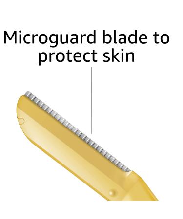 Amazon Basics Exfoliating Dermaplaning Tool & Eyebrow Facial Razor - 3 Count Pack - Buy Online on GoSupps.com