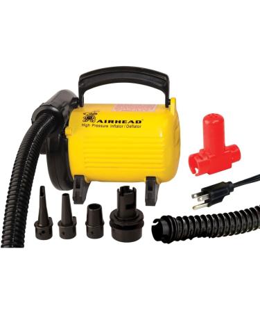 Airhead Hi Pressure Air Pump 120v Yellow/Black - High-Powered Inflator for Fast and Easy Pumping - Buy Online on GoSupps.com