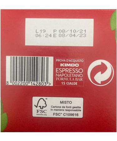  Kimbo Kimbo Espresso Napoletano Formula Bar Caff in Cilade 15 Coffee Pods - Buy Online on GoSupps.com