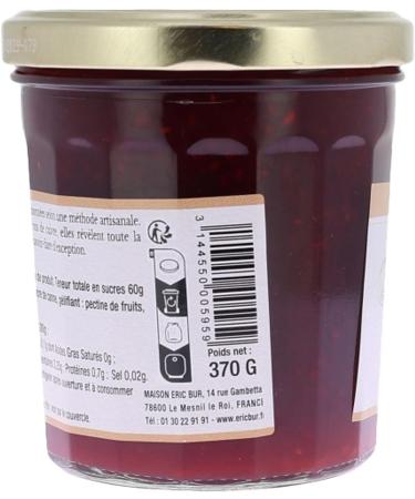 ERIC BUR Extra Raspberry Jam 370 g - Pack of 3 - Buy Online on GoSupps.com