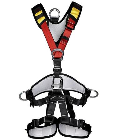 Climbing belt full body multi -purpose climbing belt waist hip protection belt full body safety belt collecting belt crash protection body climbing belt for mountaineering tree climbing hike