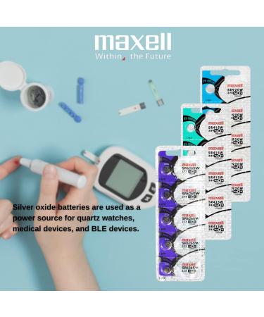 Maxell SR626SW 377 Silver Oxide Watch Battery Bundle of 20 - Long-Lasting Power for Your Timepieces | International Shipping Available - Buy Online on GoSupps.com