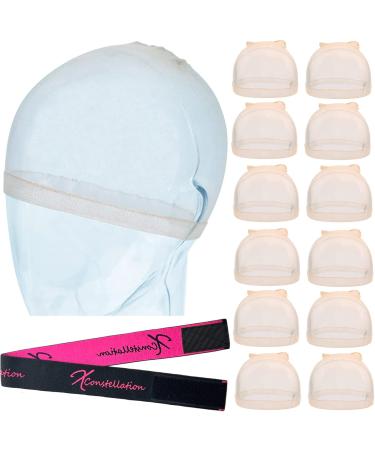 Xconstellation HD Wig Cap 12 Pcs Wig Caps For Women Transparent Wig Cap For Lace Front Wig Invisible Stocking Caps Sheer Wig Cap with Elastic Wig Band Set Wig Accessories(12 HD Wig Caps+1 Wig Band) 12 HD Wig Caps+1 Wig B... - Buy Online on GoSupps.com