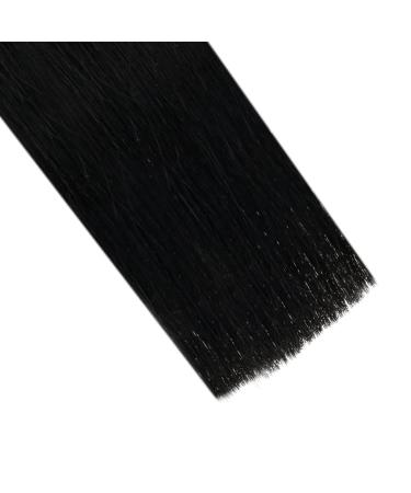 Runature Virgin Real Hair Tape In Extensions - Black Remy 50cm (20 Inch) 25g - Natural Look #1 Stucco Color - Buy Online on GoSupps.com