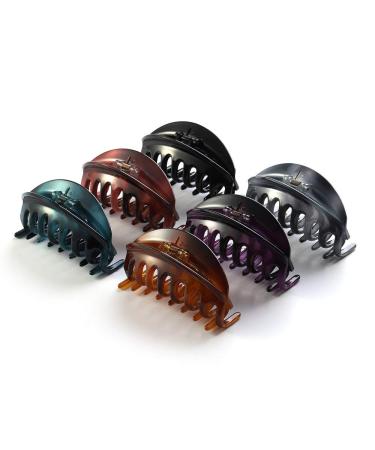 Rosette Hair Premium Chic Styling Hair Claw Clip - Strong Hold Hair Clamp for Women and Girls - Purple - Buy Online on GoSupps.com
