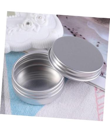 MAGICLULU Box Cream Jars with Lids Screw Metal Tins Refillable Empty Tin Jar Tealight Tin Holder Small Round Metal Tin with Lid Toiletry Labels Cosmetic Bottle Mini Bracket Travel - Buy Online on GoSupps.com