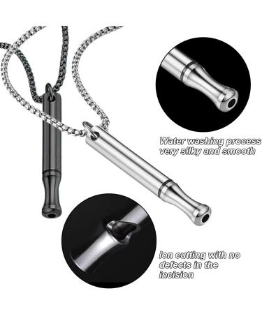 BFUZXY 2 pieces smokefree V2 necklace original breathing chain anxiety breathing chain with resistance against smoke withdrawal - Buy Online on GoSupps.com