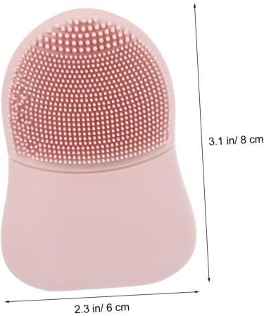 PLAFOPE Silicone Face Brush Clipper Grippers Face Brush Scrubber Silicone Scrubbers Facial Cleansing Brush Face Brush for Women Makeup Remove Brush Pink Silicone Brush Manual 8x6cm Pink - Buy Online on GoSupps.com
