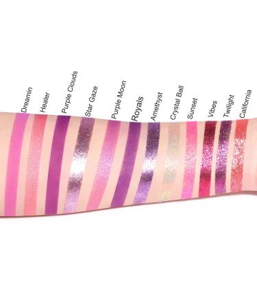 UOCK Purple Matte Shimmer Eyeshadow Palette | 12 Colors, High Pigment & Long-Lasting Glitter | Waterproof Pink Multi-Color Makeup - Buy Online on GoSupps.com