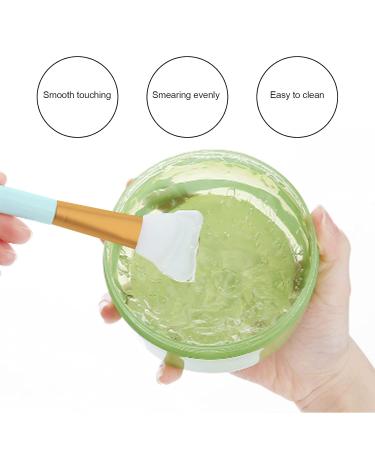 Soft Head Face Mask Brush | Silicone Mask Applicator for Foundation & Cream | Beauty Tool for Salon & Home Use - Blue - Buy Online on GoSupps.com