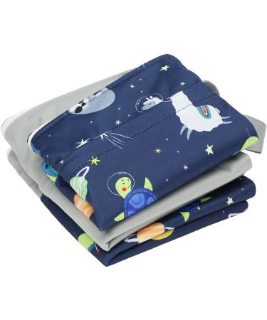 Hi Sprout Grab and Go Wet Dry Cloth Diaper Bag - Waterproof Washable Reusable Organizer (Space Adventure) - Buy Online on GoSupps.com