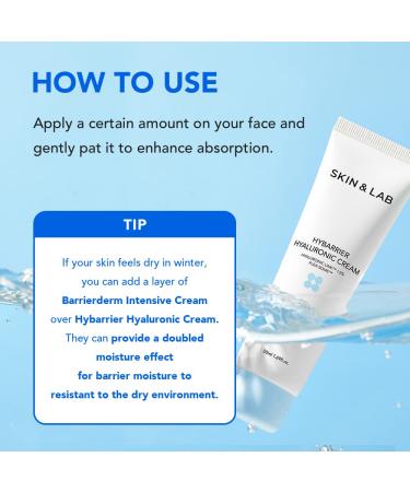 Buy SKIN&LAB Hybarrier Hyaluronic Cream | Best Daily Facial Moisturizer for All Skin Types | Hydrate & Smooth Skin | Dermatologically Tested | 1.69 fl oz - Buy Online on GoSupps.com
