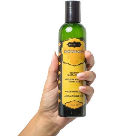 KamaSutra Naturals Pineapple Coconut Massage Oil - 236 ml | Exotic Aroma & Intense Hydration for Ultimate Relaxation - Buy Online on GoSupps.com