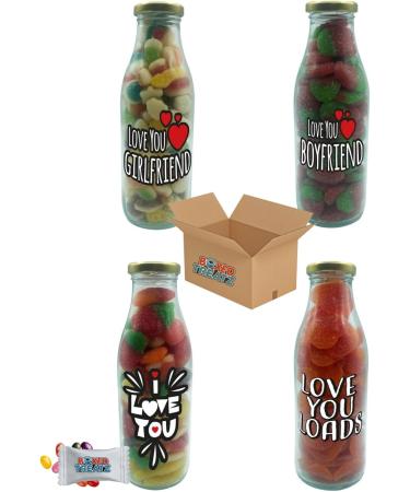 I Love You Sweets Milk Bottle Of Sweets I love You 300g I Love You Love You Loads Boyfriend Girlfriend - Boxed Treatz (300g Love You Loads Milk Bottle) Love You Loads Milk Bottle 300g - Buy Online on GoSupps.com