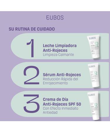  EUBOS EUBOS Cold and Transparent | Anti-Redness Day Cream SPF 50+ - Vegan Day Cream for Rosacea and Rosacea and Rosacea | With Green Pigments and Phyto Complex | Soothes Redened Skin | - Buy Online on GoSupps.com
