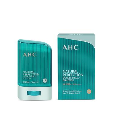 gadi place AHC Natural Perfection Double Shield Sunstick 22g / 0.78 Oz (Green) SPF50+ PA++++ | UV Protection | Sunscreen | Sun Protection for Face and Body | Sun stick Korean | K-Beauty