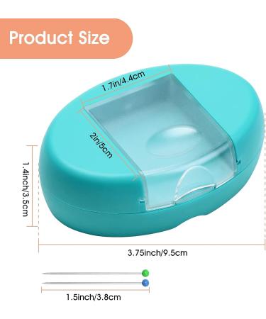 Coitak Magnetic Sewing Pincushion with 100 Plastic Head Pins - Green Magnetic Pins Holder for Sewing & Quilting - Buy Online on GoSupps.com