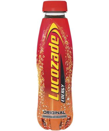 Lucozade Energy Original 24x380ml Bottles - Sparkling Glucose Energy Drink - Made with Sugars & Sweeteners - Refreshing Flavor - Buy Online on GoSupps.com