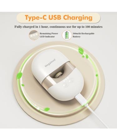 Electric Baby Nail File with LED Light and USB Rechargeable, 6 Pads Included - Baby Nail Trimmer Kit for Newborns and Toddlers - Buy Online on GoSupps.com