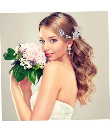 FRCOLOR Hair Comb with Rhinestone Headband Hair Pin with Floral Rhinestones Headpiece Bridal Set of 3 - Buy Online on GoSupps.com
