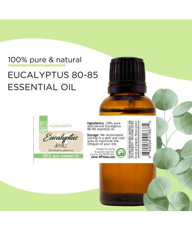 Eucalyptus Essential Oil (80/85) - 100% Pure Essential Oil 16 fl oz - Aluminum Bottle - Greenhealth - Buy Online on GoSupps.com