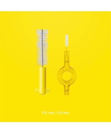 Premium Interdental Brushes - Curaprox Prime CPS 09 Yellow - Interdental Flossers - 25 Brushes & 25 Small Handles to Reach Every Corners of the Mouth - Flossers for Teeth - Buy Online on GoSupps.com