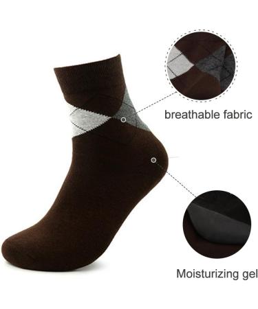 1 paire d'empreintes d'aryle hydratant adoucie peau fissur e gel chaussettes chaussettes de caf de caf pour hommes - Buy Online on GoSupps.com