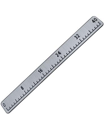 Foam Fish Ruler with Adhesive Backing, EVA Fish Ruler for Boat Accessories Marine Fishing Measuring Tool, Fish Measuring Tape for Kayak, Fishing Boat, Cooler Ruler (40" Fish Ruler) A-Light Grey