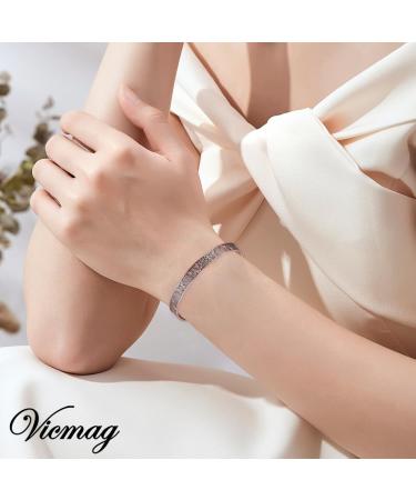 Vicmag Copper Magnetic Bracelet for Women | 99.99% Pure Copper | 6X Ultra Strength Magnets | Adjustable Size | Gift Box Included - Buy Online on GoSupps.com