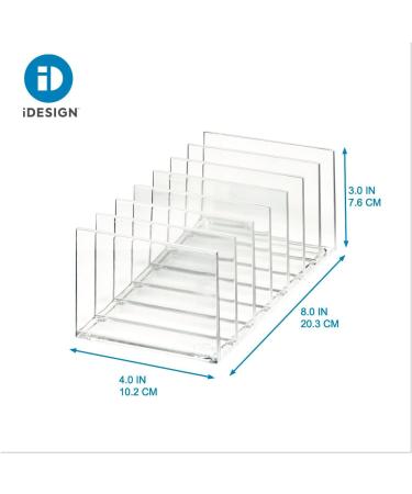 IDesign Makeup Organizer - Clear Cosmetic Storage with 7 Dividers by Sarah Tanno | Perfect for Makeup Palettes - Buy Online on GoSupps.com
