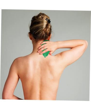 Lurrose 2 STK Acupressure Roller Massage Globe - Trigger Point & Body Massage Ball (11x6.5cm) - Green - Manual Back Roller for Pain Relief & Relaxation - Buy Online on GoSupps.com