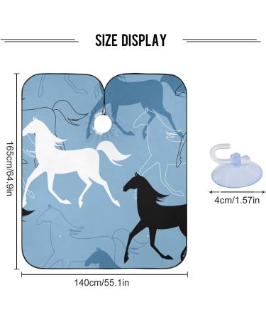 Bolaz Waterproof Barber Cape - Stylish Horse & Cheetah Print Hair Cutting Bib for Men & Women | Unisex Hair Salon Cape - Buy Online on GoSupps.com