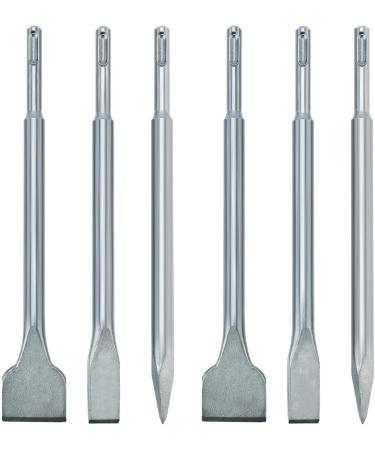 YaeTek 6pcs SDS Plus Hammer Drill Chisel Set Rotary Hammer Drill Bits with Point Chisels  Flat Chisels  Wide Chisels - Buy Online on GoSupps.com