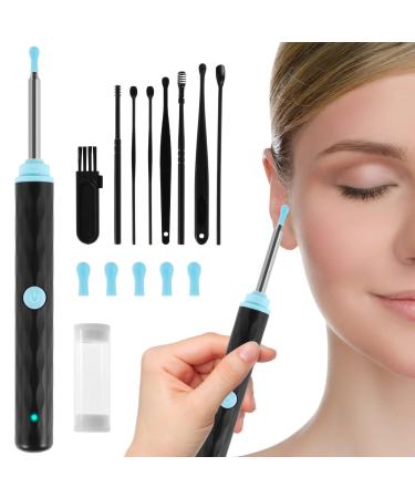 Ear Wax Remover Kit with Camera 1296P HD WiFi Earwax Camera Kit Waterproof Wireless Visual Ear Cleaner with 6 LED Lights Portable Ear Endoscope Otoscope for Adults Kids Pets (8 Piece Set)