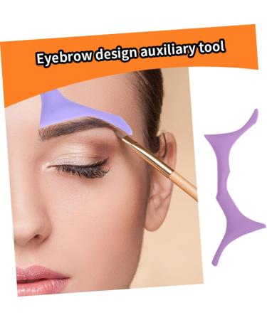 Ipetboom Eyebrow Makeup Tools Eye Brow Stencil Eyebrow Stencil Eyebrow Shaper Beauty Tools Heating Blindfold 17.3x5.9cm Purple - Buy Online on GoSupps.com