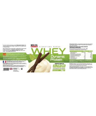 Medi-Evil Nutrition Whey Dynamic Protein Vanilla Cream Flavour 2kg 66 Servings Whey Protein Powder for Muscle Growth Vegetarian Vanilla 66 Servings (Pack of 1) - Buy Online on GoSupps.com