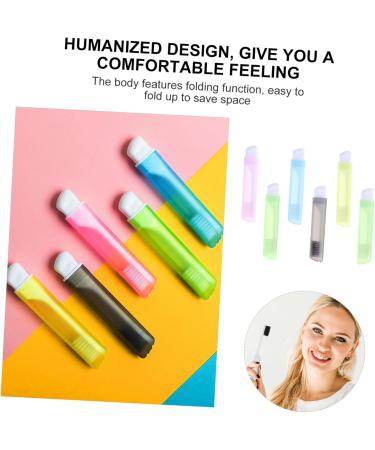 Buy Tovinanna 6-Piece Foldable Portable Travel Toothbrush Set - Compact & Durable Brass Design for Body Care - Buy Online on GoSupps.com