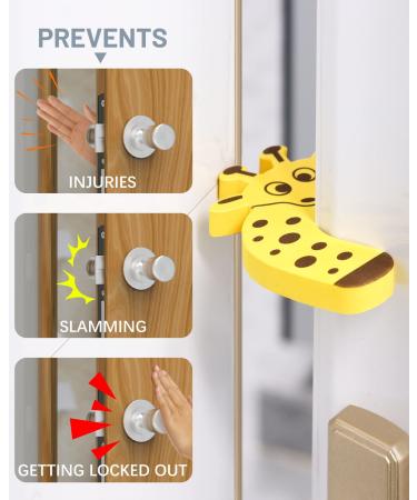 6pcs LEOADE Door Finger Pinch Guards - Soft Foam Safety Cushions for Kids - Cartoon Animal Design - Prevent Finger Injuries and Slamming Doors - Child & Pet Safety - 1.3cm - Buy Online on GoSupps.com