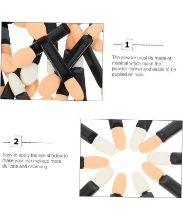 SOESFOUFU 50pcs Nail Sponge Eye Shadow Practical Manicure Brush Manicure Supply Eyeshadow Nail Modification Brush DIY Powder Brush Nail Art DIY Brush - Buy Online on GoSupps.com