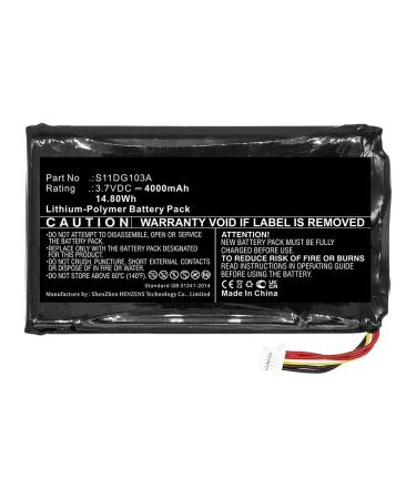 Synergy Digital Equipment Battery Compatible with Trimble S11GD103A Equipment (Li-Pol 3.7V 4000mAh) Ultra High Capacity Replacement for Spectra Precision S11DG103A Battery