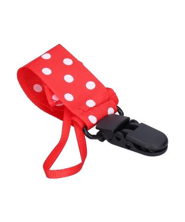Universal Pacifier Leash - Baby Pacifier Clips for Safety | Teething Toys Holder for Infants & Toddlers - Red Dots - Buy Online on GoSupps.com